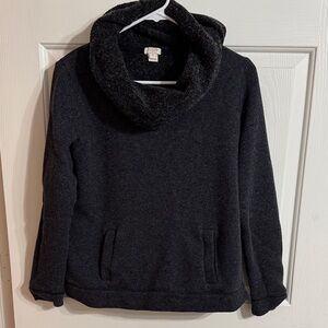 Charcoal Cowl Neck Sweatshirt